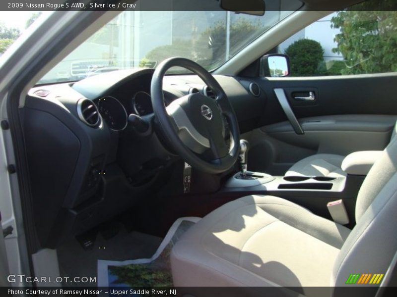 Silver Ice / Gray 2009 Nissan Rogue S AWD