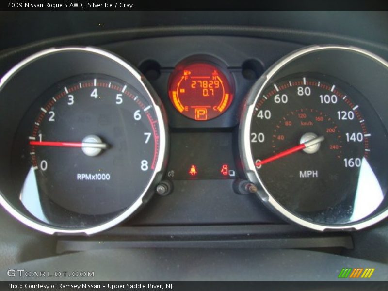 Silver Ice / Gray 2009 Nissan Rogue S AWD