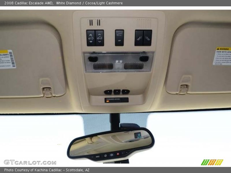 White Diamond / Cocoa/Light Cashmere 2008 Cadillac Escalade AWD
