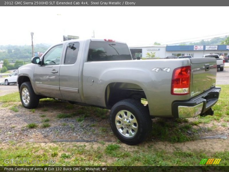 Steel Gray Metallic / Ebony 2012 GMC Sierra 2500HD SLT Extended Cab 4x4
