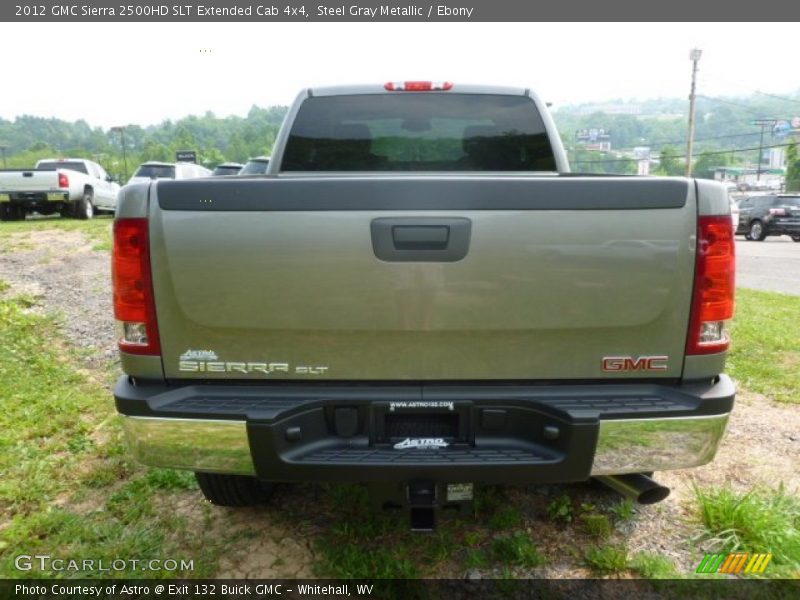Steel Gray Metallic / Ebony 2012 GMC Sierra 2500HD SLT Extended Cab 4x4