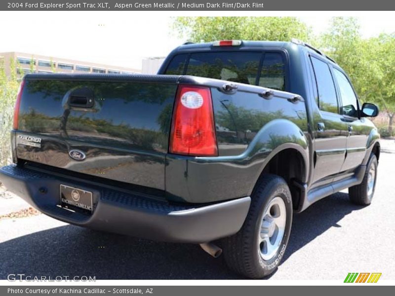 Aspen Green Metallic / Medium Dark Flint/Dark Flint 2004 Ford Explorer Sport Trac XLT