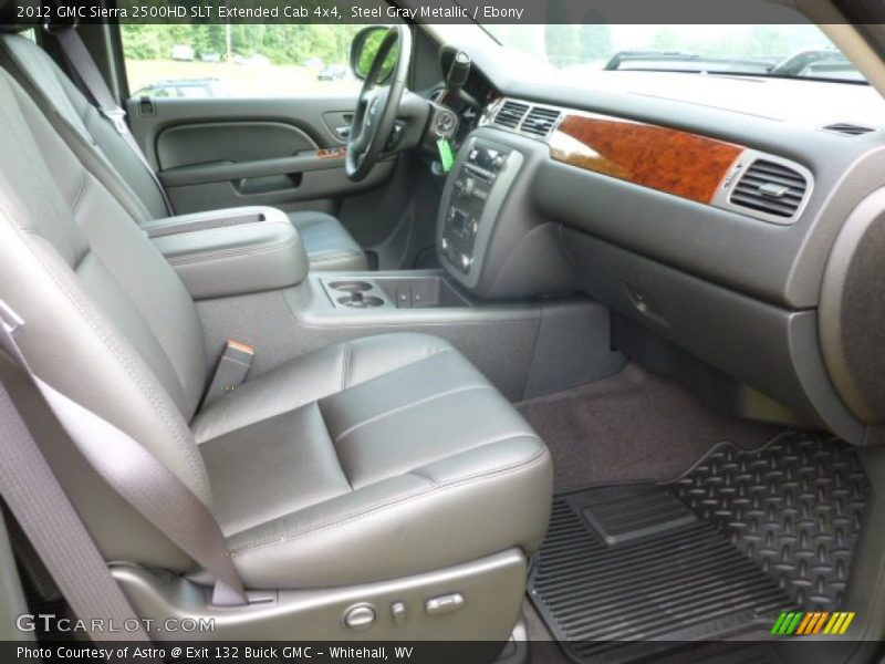 Steel Gray Metallic / Ebony 2012 GMC Sierra 2500HD SLT Extended Cab 4x4