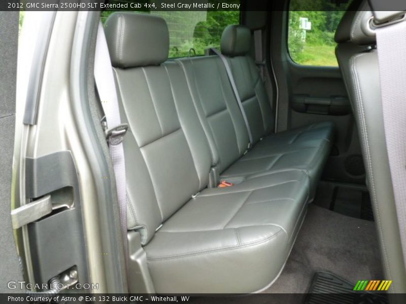 Steel Gray Metallic / Ebony 2012 GMC Sierra 2500HD SLT Extended Cab 4x4