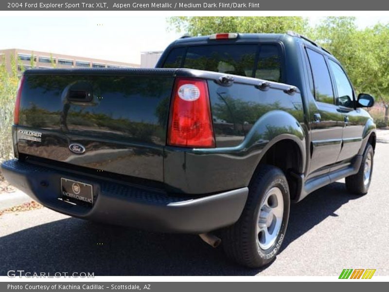 Aspen Green Metallic / Medium Dark Flint/Dark Flint 2004 Ford Explorer Sport Trac XLT