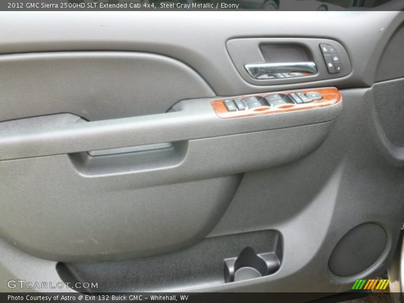 Steel Gray Metallic / Ebony 2012 GMC Sierra 2500HD SLT Extended Cab 4x4