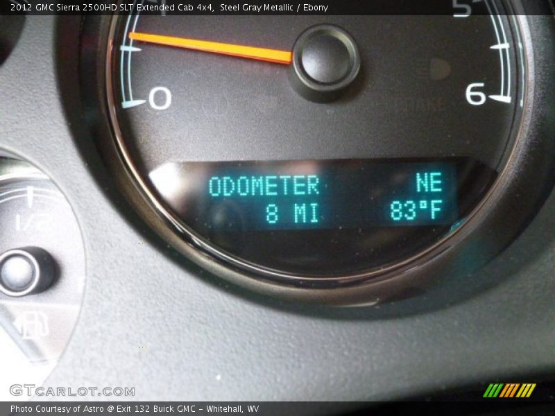 Steel Gray Metallic / Ebony 2012 GMC Sierra 2500HD SLT Extended Cab 4x4