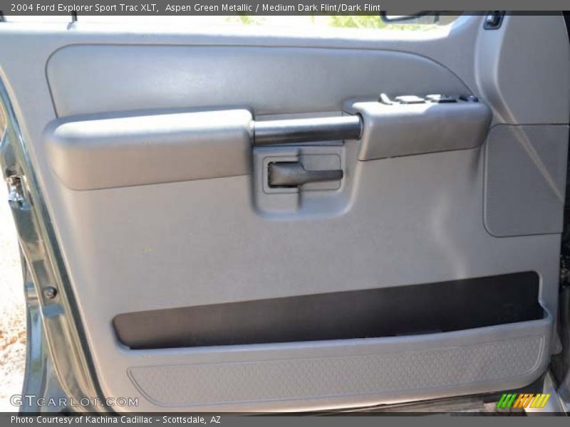 Aspen Green Metallic / Medium Dark Flint/Dark Flint 2004 Ford Explorer Sport Trac XLT