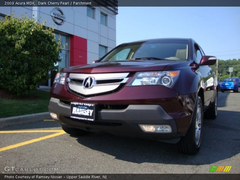 Dark Cherry Pearl / Parchment 2009 Acura MDX