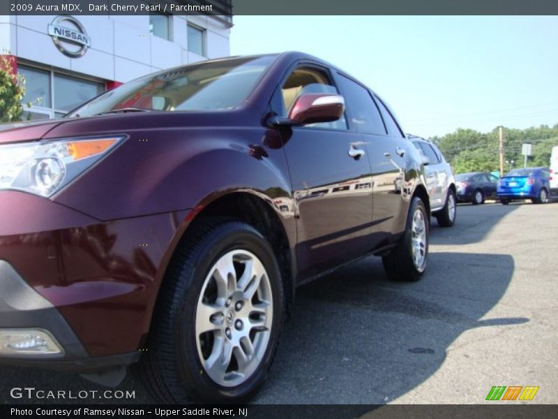 Dark Cherry Pearl / Parchment 2009 Acura MDX