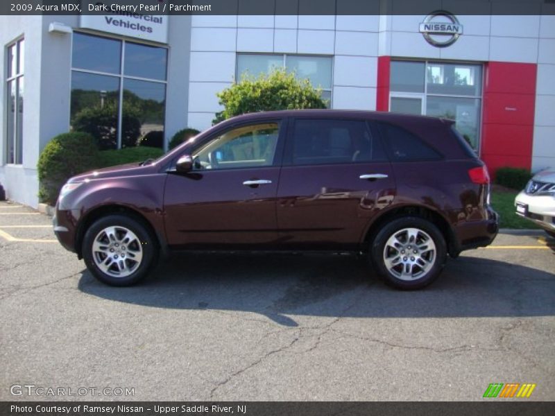 Dark Cherry Pearl / Parchment 2009 Acura MDX