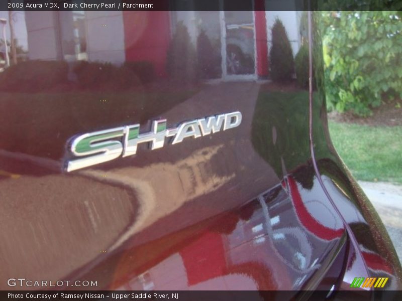 Dark Cherry Pearl / Parchment 2009 Acura MDX