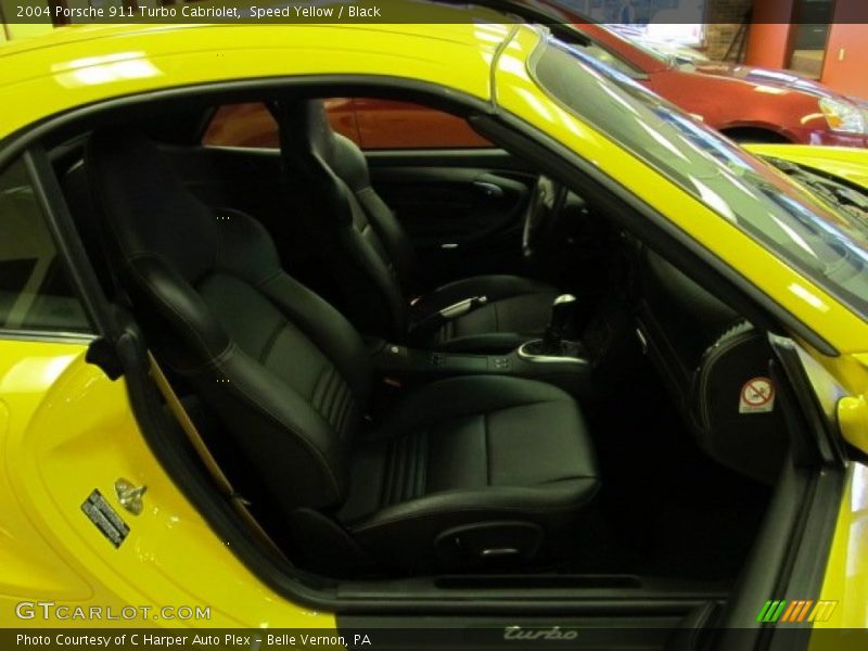 Speed Yellow / Black 2004 Porsche 911 Turbo Cabriolet