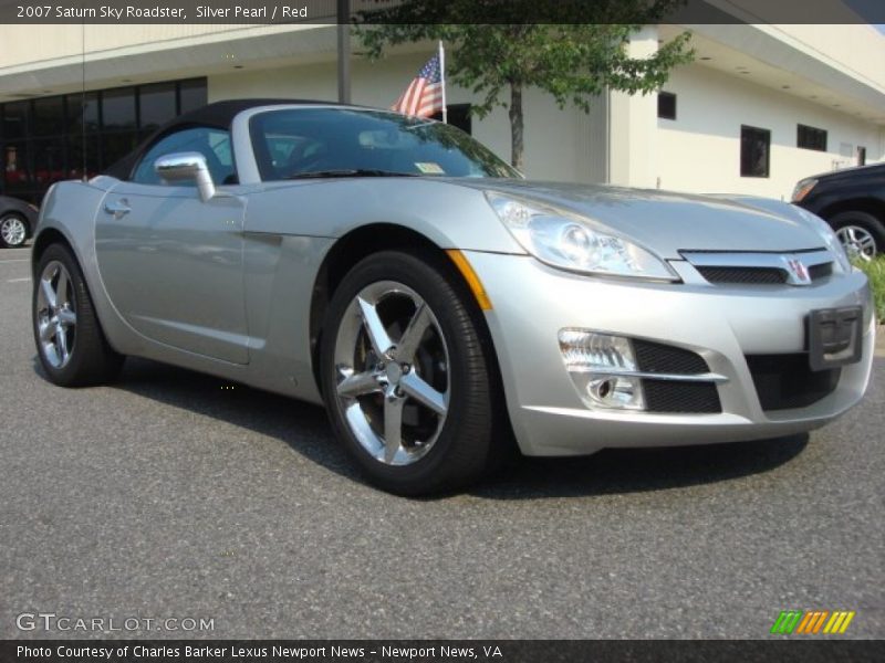 Silver Pearl / Red 2007 Saturn Sky Roadster