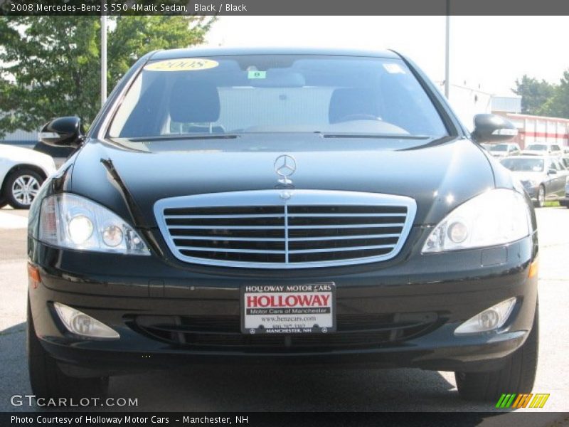 Black / Black 2008 Mercedes-Benz S 550 4Matic Sedan