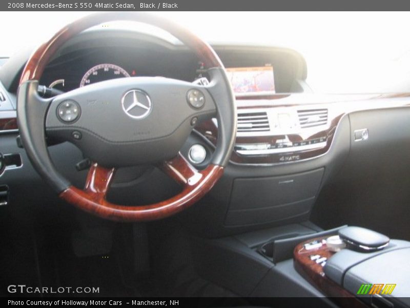 Black / Black 2008 Mercedes-Benz S 550 4Matic Sedan