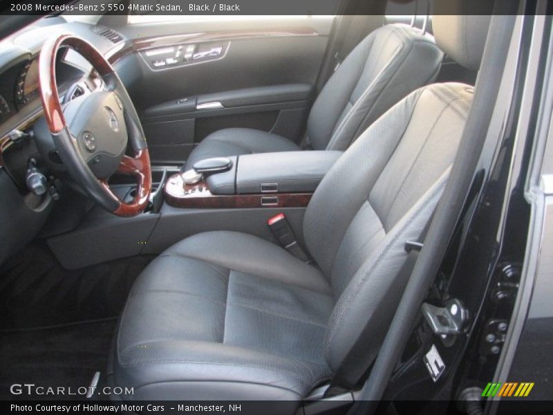 Black / Black 2008 Mercedes-Benz S 550 4Matic Sedan