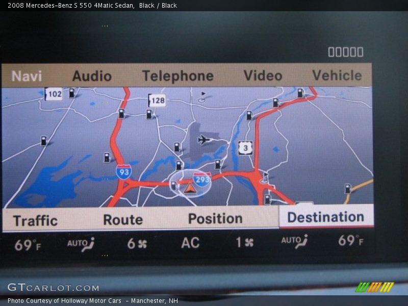 Black / Black 2008 Mercedes-Benz S 550 4Matic Sedan