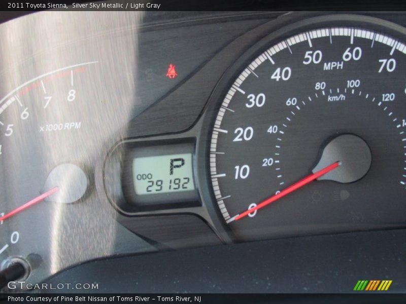 Silver Sky Metallic / Light Gray 2011 Toyota Sienna