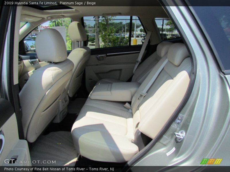 Platinum Sage / Beige 2009 Hyundai Santa Fe Limited