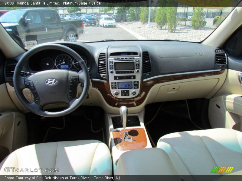 Platinum Sage / Beige 2009 Hyundai Santa Fe Limited