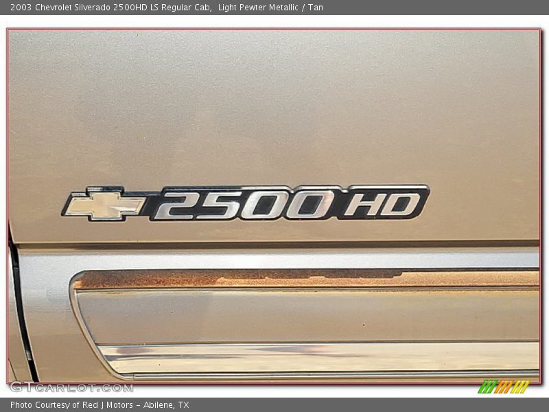 Light Pewter Metallic / Tan 2003 Chevrolet Silverado 2500HD LS Regular Cab