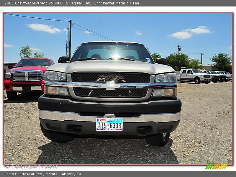 Light Pewter Metallic / Tan 2003 Chevrolet Silverado 2500HD LS Regular Cab