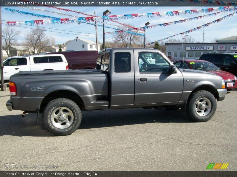 Medium Platinum Metallic / Medium Graphite 1999 Ford Ranger XLT Extended Cab 4x4