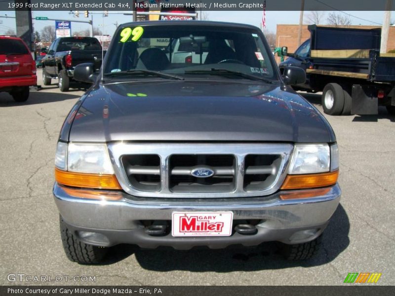 Medium Platinum Metallic / Medium Graphite 1999 Ford Ranger XLT Extended Cab 4x4
