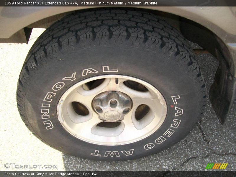 Medium Platinum Metallic / Medium Graphite 1999 Ford Ranger XLT Extended Cab 4x4
