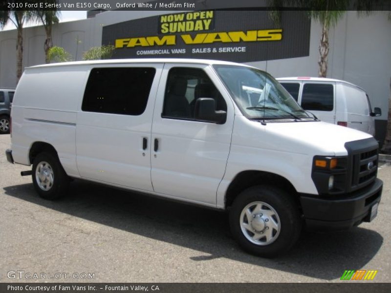 Oxford White / Medium Flint 2010 Ford E Series Van E150 Cargo