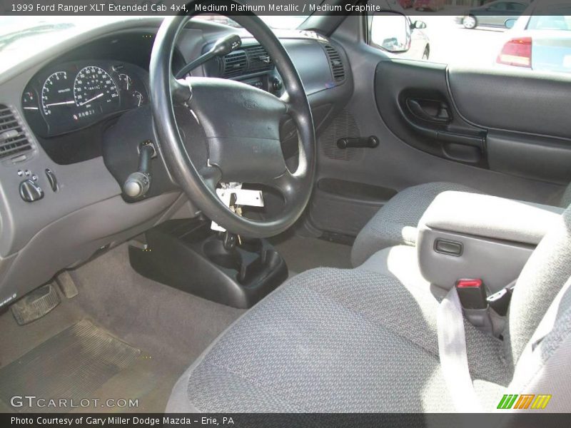 Medium Platinum Metallic / Medium Graphite 1999 Ford Ranger XLT Extended Cab 4x4