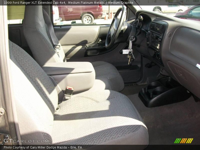 Medium Platinum Metallic / Medium Graphite 1999 Ford Ranger XLT Extended Cab 4x4
