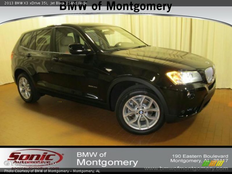 Jet Black / Sand Beige 2013 BMW X3 xDrive 35i