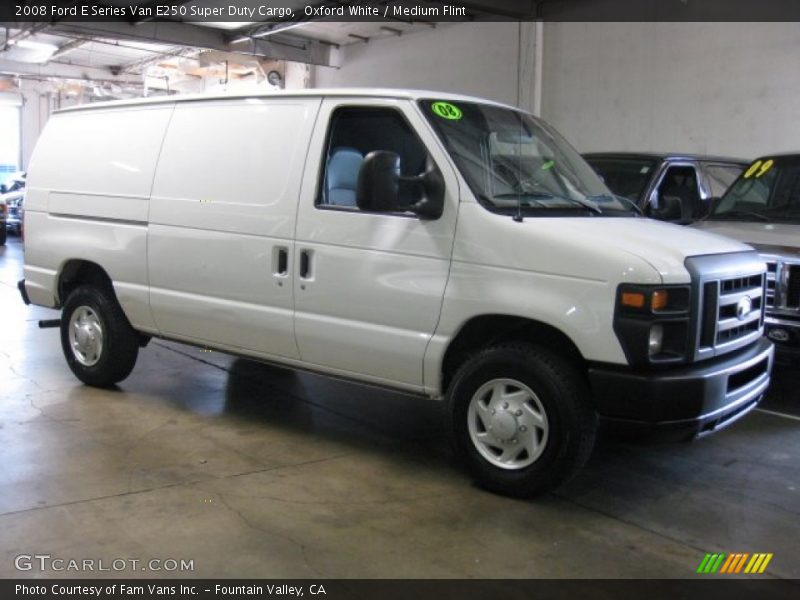 Oxford White / Medium Flint 2008 Ford E Series Van E250 Super Duty Cargo