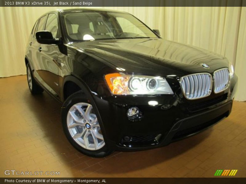 Jet Black / Sand Beige 2013 BMW X3 xDrive 35i
