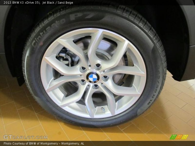 Jet Black / Sand Beige 2013 BMW X3 xDrive 35i