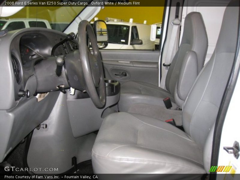 Oxford White / Medium Flint 2008 Ford E Series Van E250 Super Duty Cargo