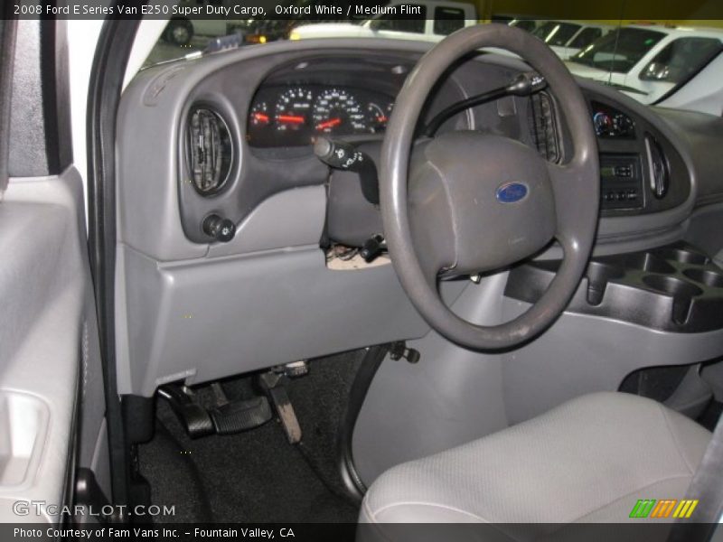 Oxford White / Medium Flint 2008 Ford E Series Van E250 Super Duty Cargo