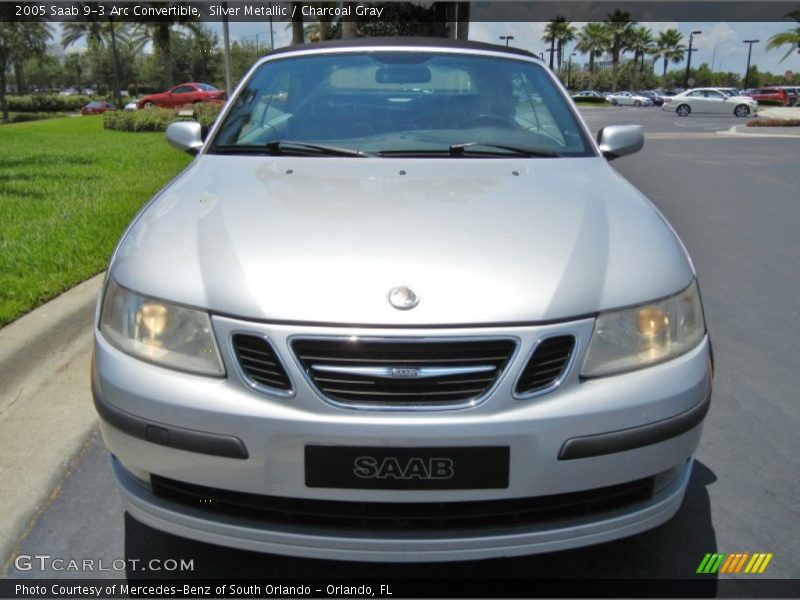 Silver Metallic / Charcoal Gray 2005 Saab 9-3 Arc Convertible