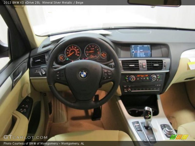 Mineral Silver Metallic / Beige 2013 BMW X3 xDrive 28i