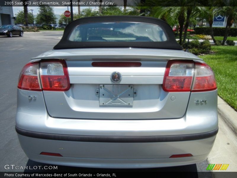 Silver Metallic / Charcoal Gray 2005 Saab 9-3 Arc Convertible