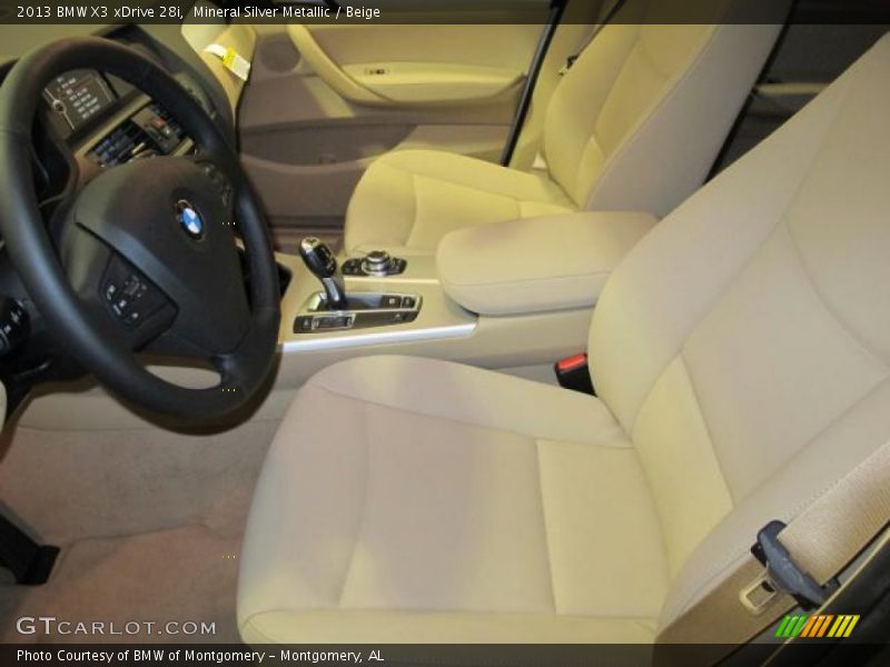 Mineral Silver Metallic / Beige 2013 BMW X3 xDrive 28i