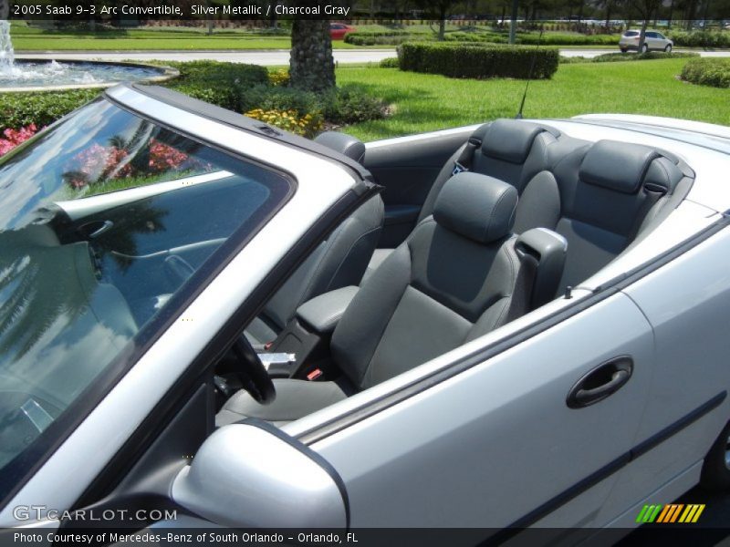 Silver Metallic / Charcoal Gray 2005 Saab 9-3 Arc Convertible