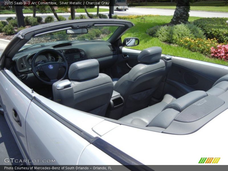 Silver Metallic / Charcoal Gray 2005 Saab 9-3 Arc Convertible