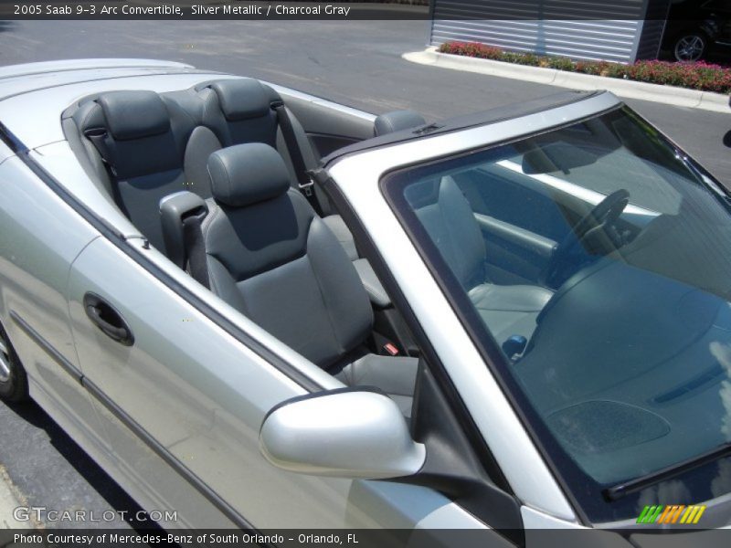 Silver Metallic / Charcoal Gray 2005 Saab 9-3 Arc Convertible