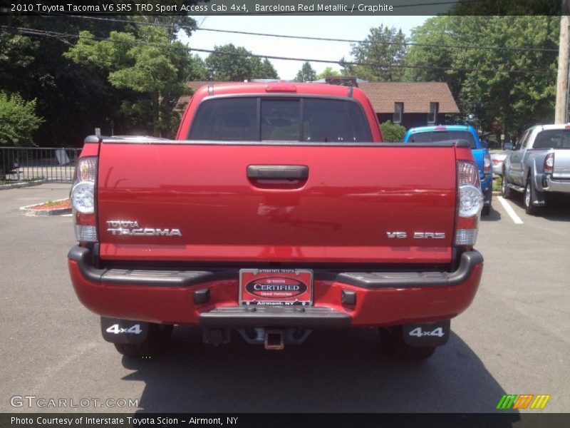 Barcelona Red Metallic / Graphite 2010 Toyota Tacoma V6 SR5 TRD Sport Access Cab 4x4