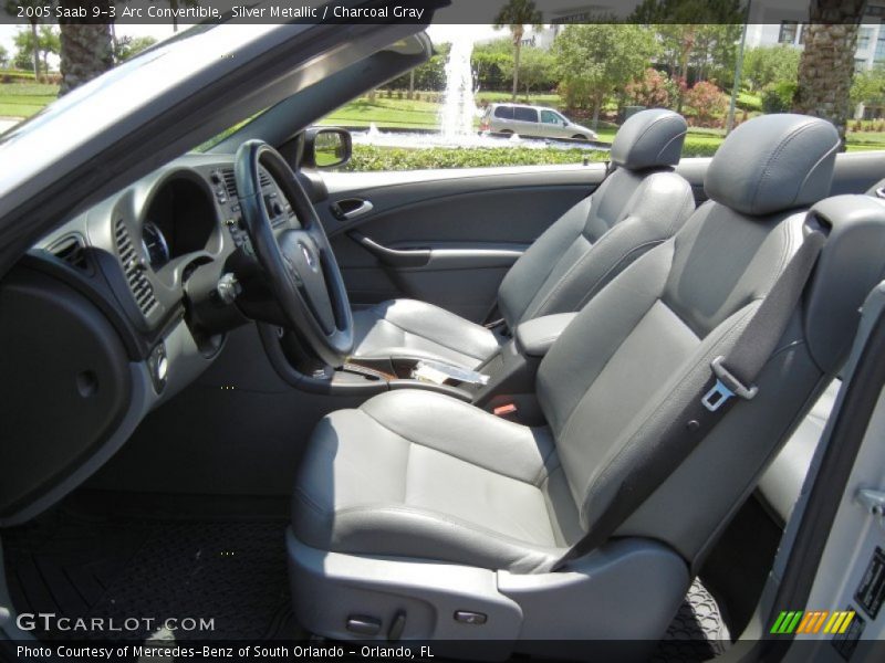 Silver Metallic / Charcoal Gray 2005 Saab 9-3 Arc Convertible