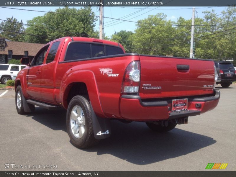 Barcelona Red Metallic / Graphite 2010 Toyota Tacoma V6 SR5 TRD Sport Access Cab 4x4