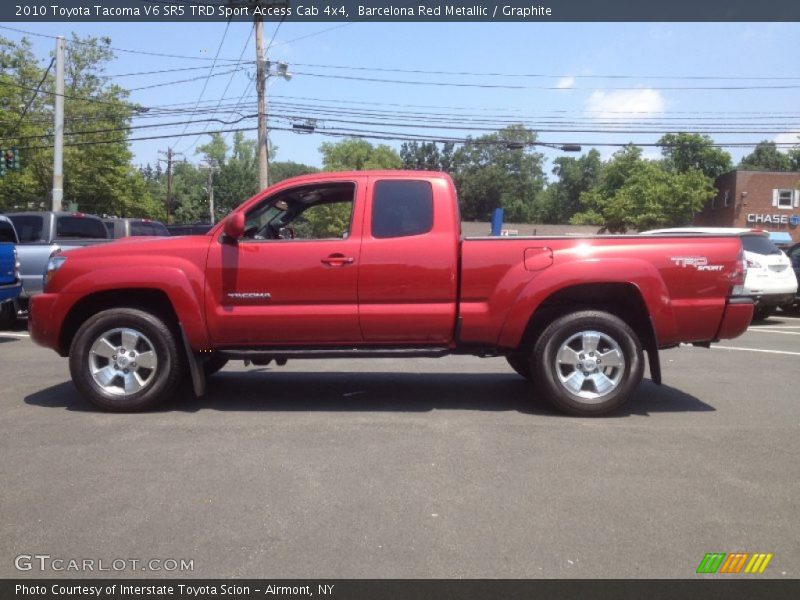 Barcelona Red Metallic / Graphite 2010 Toyota Tacoma V6 SR5 TRD Sport Access Cab 4x4